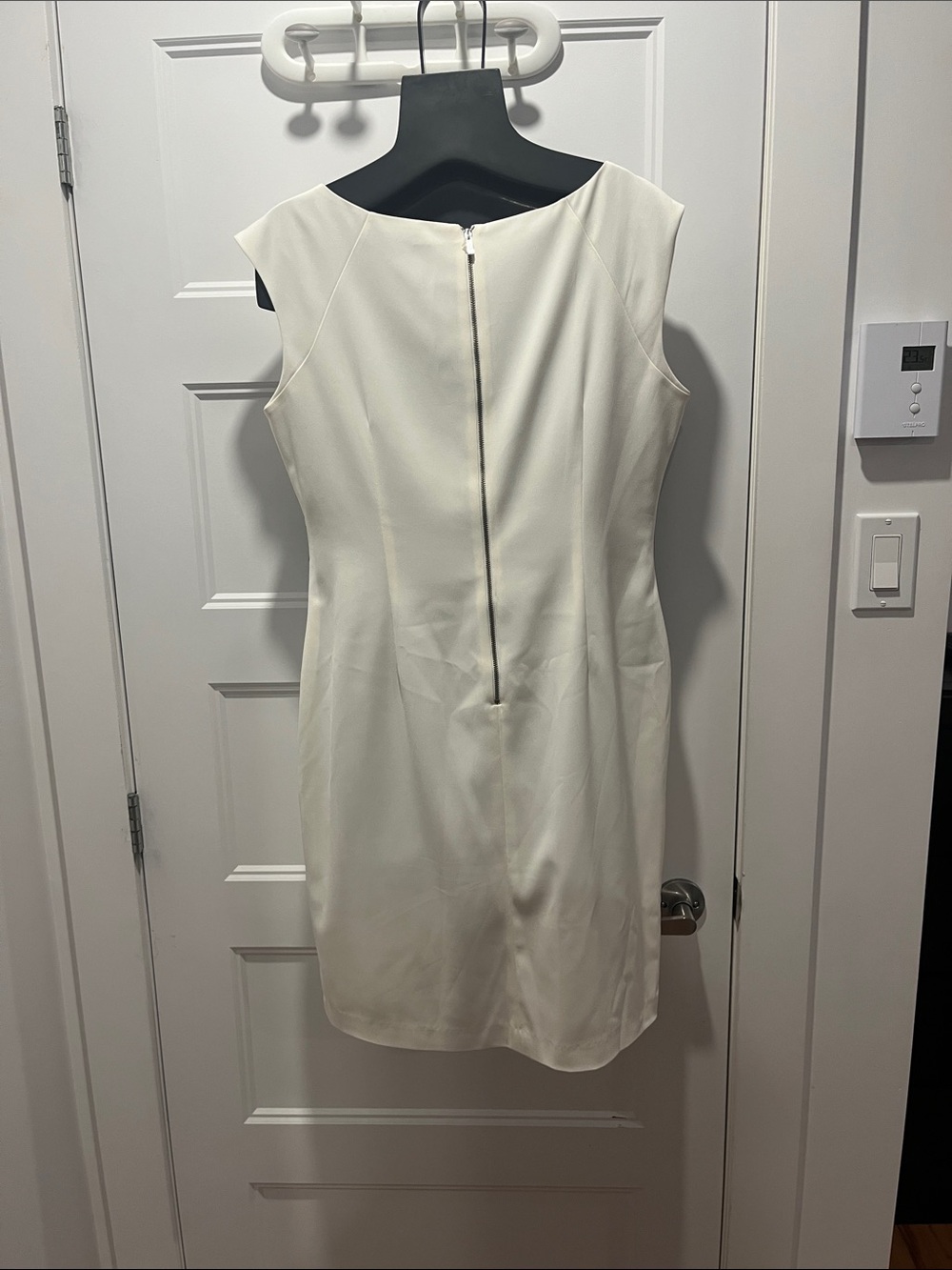 julia jordan White Mini Dress with Black Lace Side Accents - Picture 4 of 5